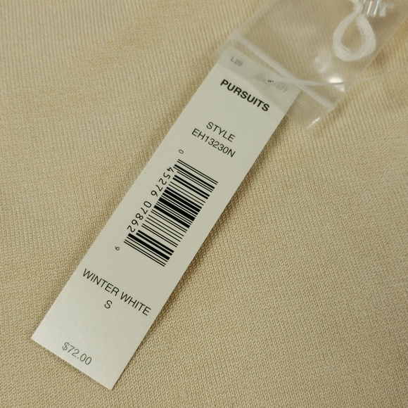 PURSUITS, Ltd. Silk Blend Embellished NWT Sweater NWT - Picture 5 of 15